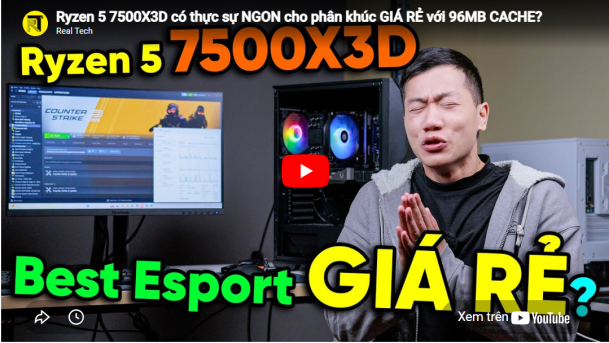 Ryzen™ 5 7500X3D có thực sự NGON cho phân khúc GIÁ RẺ với 96MB CACHE?